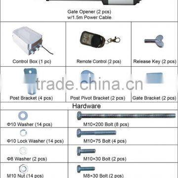 24V DC Motor Remote Automatic Gate Motor for Swing Gate photo-5