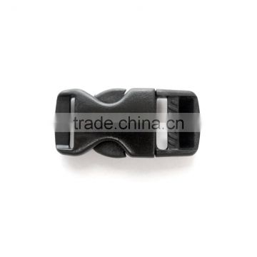 Plastic Injection Side Release Buckle, POM Plastic Buckel in Black Color