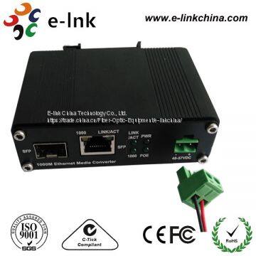 Hardened 10/100/1000Base-T to 1000Base-X SFP Ethernet Media Converter With PoE+ photo-3