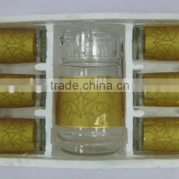 JK003 7pcs Glass Drinking Set With Deco photo-2