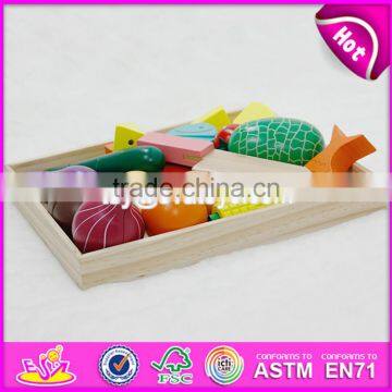 2017 Top Fashion Children Cutting Wooden Food Toys W10B173-S photo-6