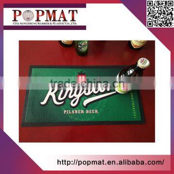 Custom Full Color Club Non Woven Fabric Promotional Rubber Bar Mat photo-4