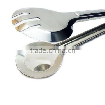 Heat Resistant Kitchen Accessories 9'' Stainless Steel Barbecue BBQ Clip, Food Tong, Salad Tongs photo-5