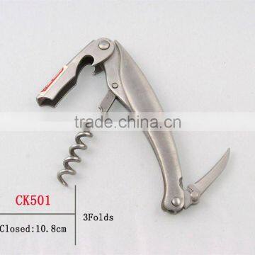 cheap bottle opener can opener wine opener metal bottle opener beer promotion cork remover(CK501)