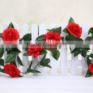 Plastic Artificial Rose Flowers Vine/garland photo-4