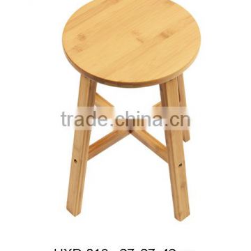 2016 modern round bamboo bar stool