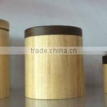 Multi-function solid wood storage box seal pot