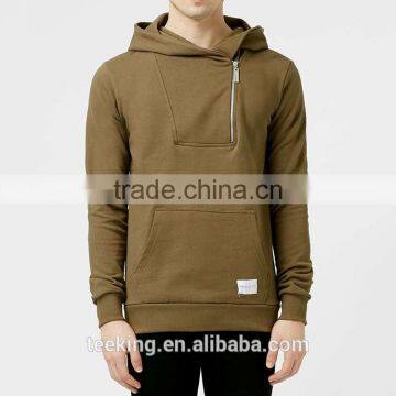 wholesale new design neck quarter zipper hoodie