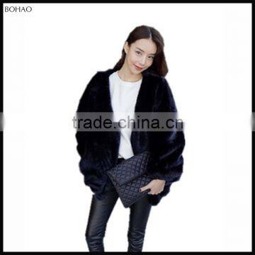 Winter Fashion Imitation Mink Fur Oversize Warm Coat