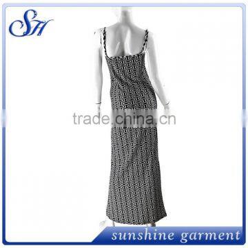 Summer Long Dress Sleeveless Women's Dresses Custom 92%Polyester 8%Spandex photo-2