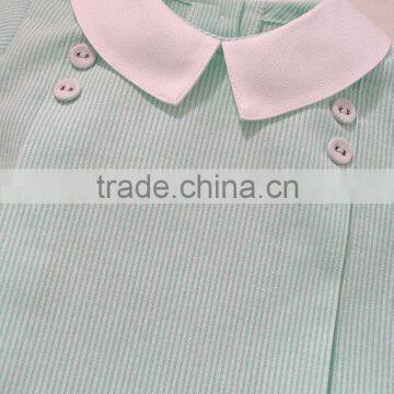 Wholesale Kids Short Sleeve Oxford Stripes Spanish Baby Clothes Sets photo-3