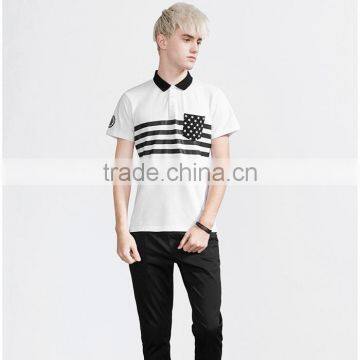 Soft and Comfort Chest Stripe Men Polo T-shirt photo-1