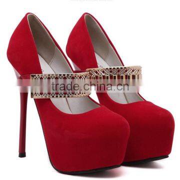 2017 Lady Fashion High Heel Christmas Shoes