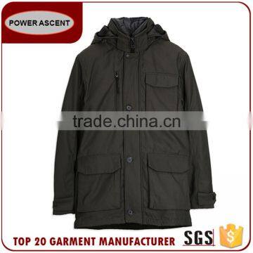 Promotional Price Multi-Pocket Hoody Man Padding Jacket