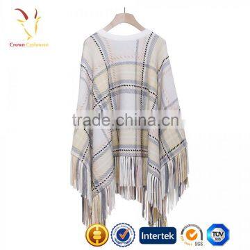 Womens Knit Winter Scarf Poncho Wool photo-2