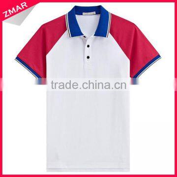 Hot sale sport polo 60% cotton 40% polyester mens collar tshirt design