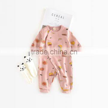 S60652B Newborn Boys&Girls Open Files Romper For Baby Unisex Priting Clothes Outfit photo-3