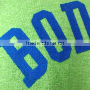 Flock Print T-shirt With Embroidery Patch photo-3