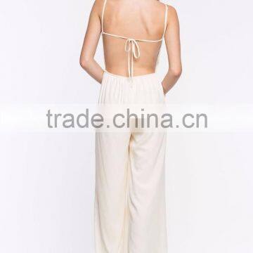 Adjustable Strap Sequined V Neck Wide Leg Jumpsuit Women Clothes photo-6
