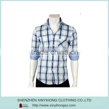 Natural Cotton Elastane Pocket Slim Fit Stylish Casual Shirts Hot Sales