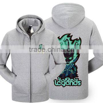 Factory Wholesale Fitness Hoodie Girl Full Zipper Hoodie Jacket Embroidered Hoodie