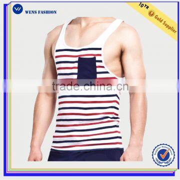 Factory Wholesale Sleeveless Fitness & Body Building Cotton Gym Stringers For Men