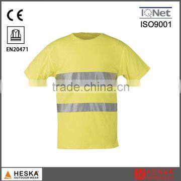 Summer men hivis shirt high visibility eyebird T-shirt