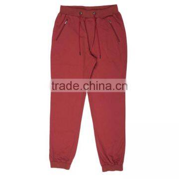 Factory Price 100% Cotton Twill Fabric Elastic Waist Mens Harem Pants With Exquisite Plastic Zipper photo-2