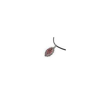 Exquisite design Fashion Custom Gemstone Charm Pendant Jewelry with red zircon