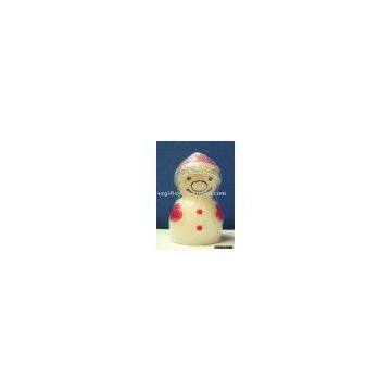 Small Snow Man Candle