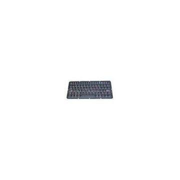 IP65 dynamic sealed & ruggedized silicone industrial backlight pc keyboard with function keys, milit