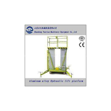 Aluminum alloy hydraulic lifting platform for roof fix