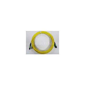 Flat / Round MPO / MTP fiber optic patch cables for 12core Ribbon Fiber Cable
