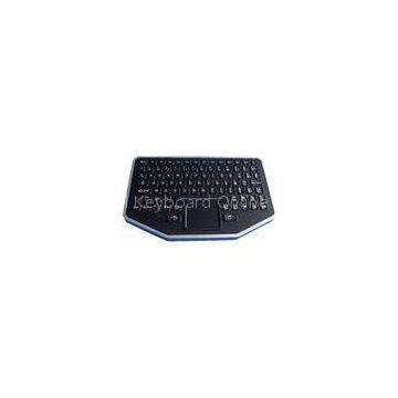 IP68 dynamic sealed & ruggedized silicone industrial keyboard with touch &rubber touchpad