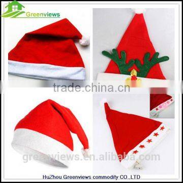 Cheap promotional custom christmas hats for christmas decoration