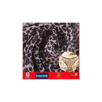 Nylon Spandex Net Stretch Mesh Printed Fabric for Lingerie (JNE2110)