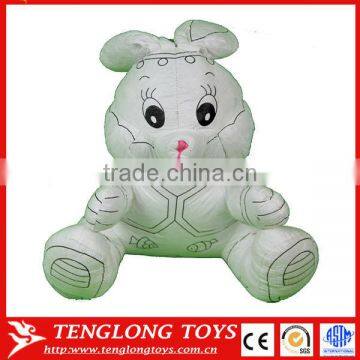 Educational stuffed various animal style plush painting toys for kids