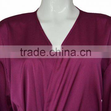 Femme Spandex Satin Chiffon Bath Robe photo-2