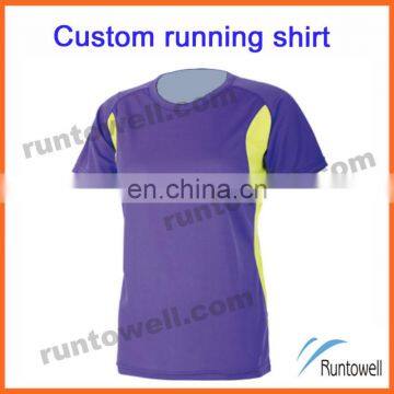 Runtowell 2013 high quality quickly dry running 4xl t shirts / team running shirt / running shirts custom