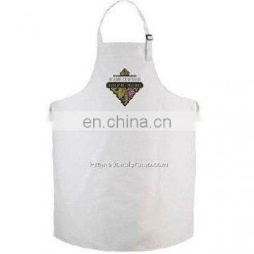 White adult bib apron