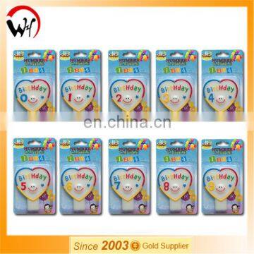 2014 hot sale Walmart heart birthday cake numberal candle