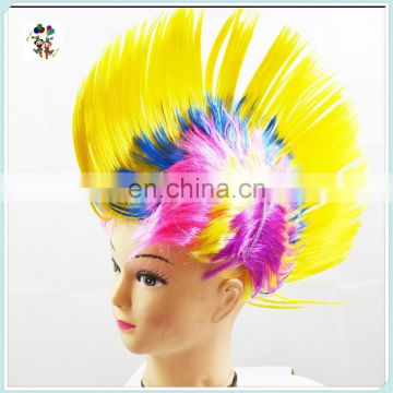 Party Mixed Colors Synthetic Punk Spike Mohawk Wigs HPC-0043