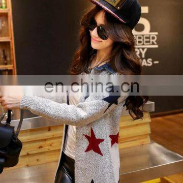 2016 Newest styles long sleeve korean fashion women cardigan