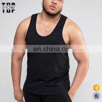 Guangzhou wholesale cotton vest scoop neck plain sports tank top