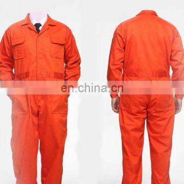 Hot Selling OEM Factory Bright Orange 100% Cotton Professional Safety Coverall Workwear photo-3