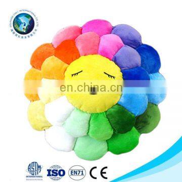 OEM Soft Plush Emoji Cushion Flower Shape Throw Pillow Promotion Gift Smiley Emoji Pillow Kids Toy