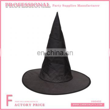 Hallowmas cuspidal black witch hat for party favor polyester witch hats