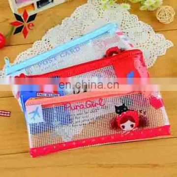 wholesale PVC zipper lcok pencil bags