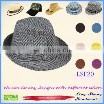 LSF20 used for party Cheap fashion Fabric Fedora winter bucket hat