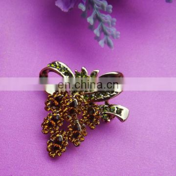 Rhinestone pin Bailange Unique design wholesale fashion handmade porcelain flowers brooch